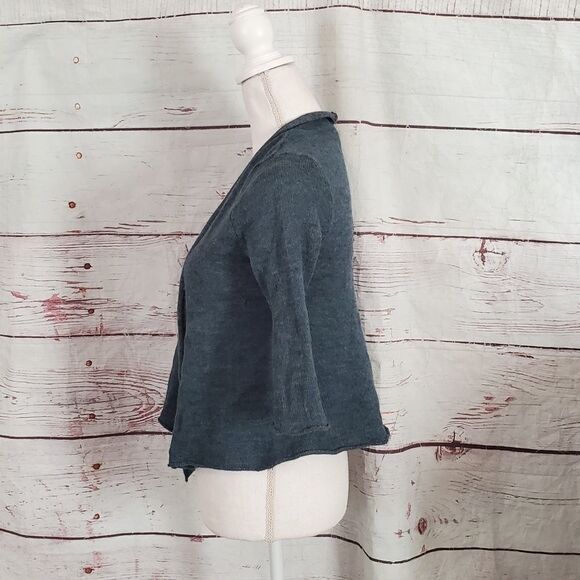 Eileen Fisher Alpaca Merino Wool Blend Cardigan - Picture 4 of 6